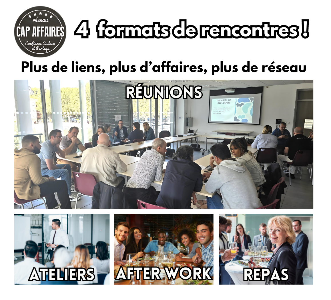 Renforcez votre réseau avec CAP Affaires : 4 formats de rencontres pour entrepreneurs